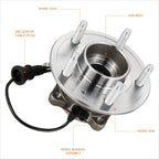 Rear Wheel Hub Bearing Assembly Kit w/ ABS Sensor for Equinox Torrent XL-7 (2007–2009)