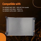 Aluminum Radiator for INFINITI M37 Q70L Q70 (2011–2019) 214601MA0A