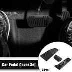 Gas Brake Footrest Pedal Pad for Toyota RAV4 (2019–2023) Aluminum Rubber Black