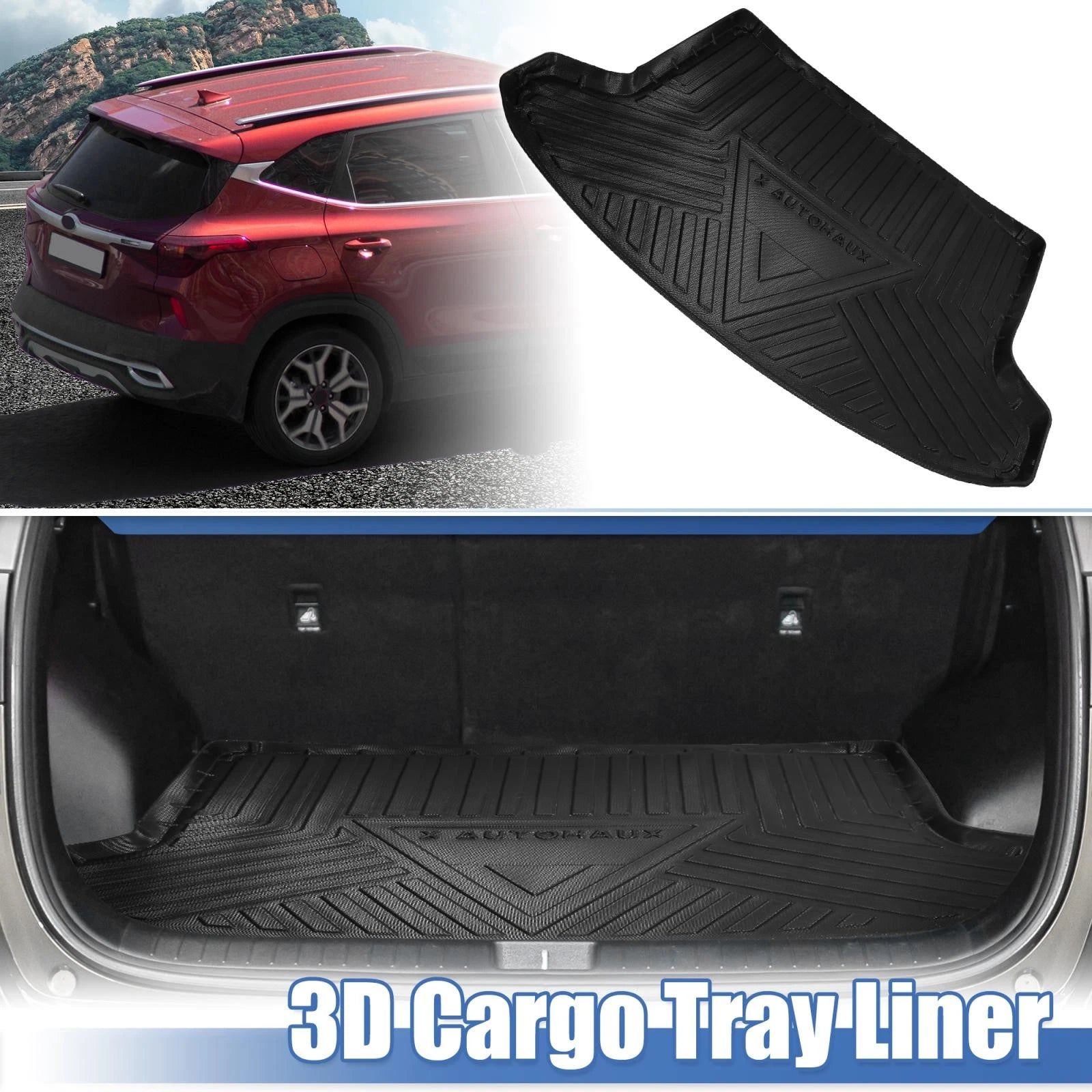 Trunk Mat TPE Cargo Liner for Kia Seltos (2020–2022)
