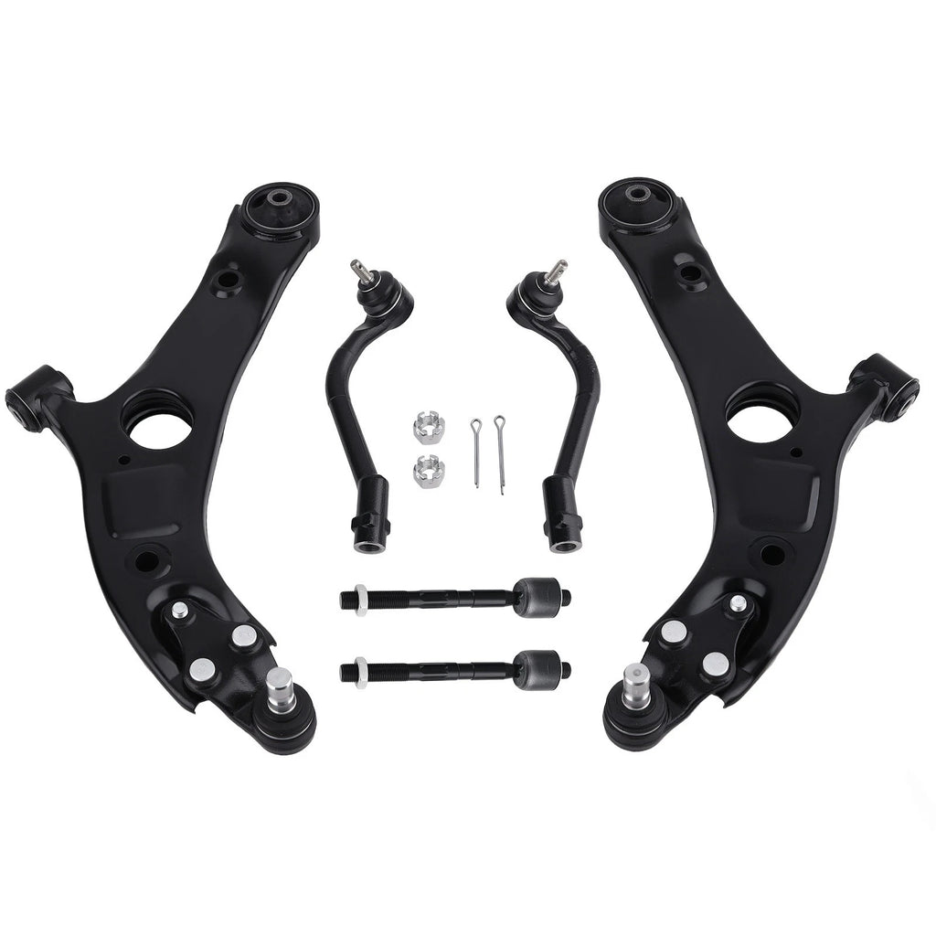 Front Lower Control Arm Kit & Tie Rod for Hyundai Sonata (2011–2013), Azera (2012–2014)