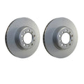 Set of 2 Front 300mm Disc Brake Rotors for Mercedes W126 (1979–1991)