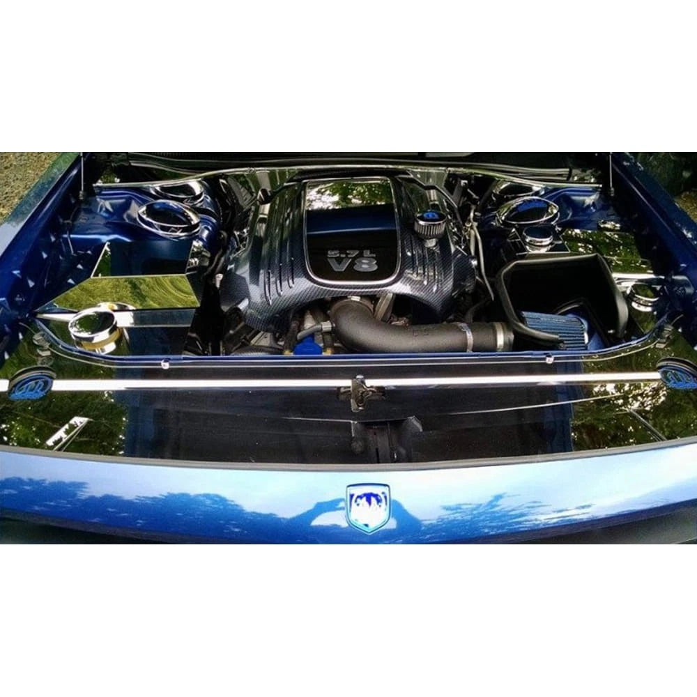Polished Stainless Steel Engine Shroud Trim Kit for Dodge Challenger (2009–2019)
