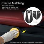 Car Door Anti Kick Pad Sticker Protector for Honda Fit (2000-2008) Black 1 Set
