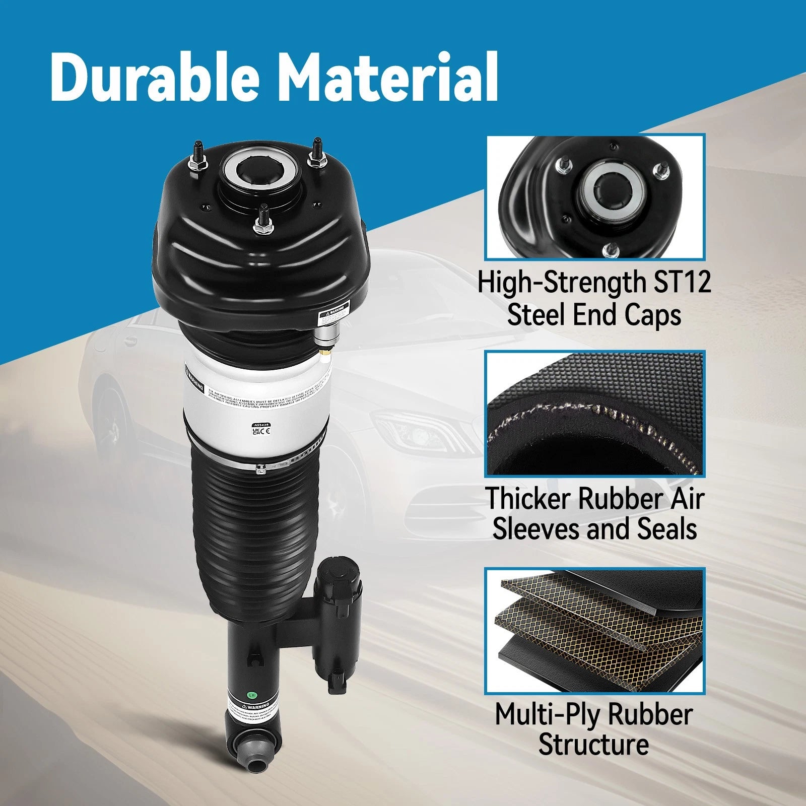 Rear LH Air Suspension Shock Strut 37106874593 for BMW 7-Series (2016–2023)