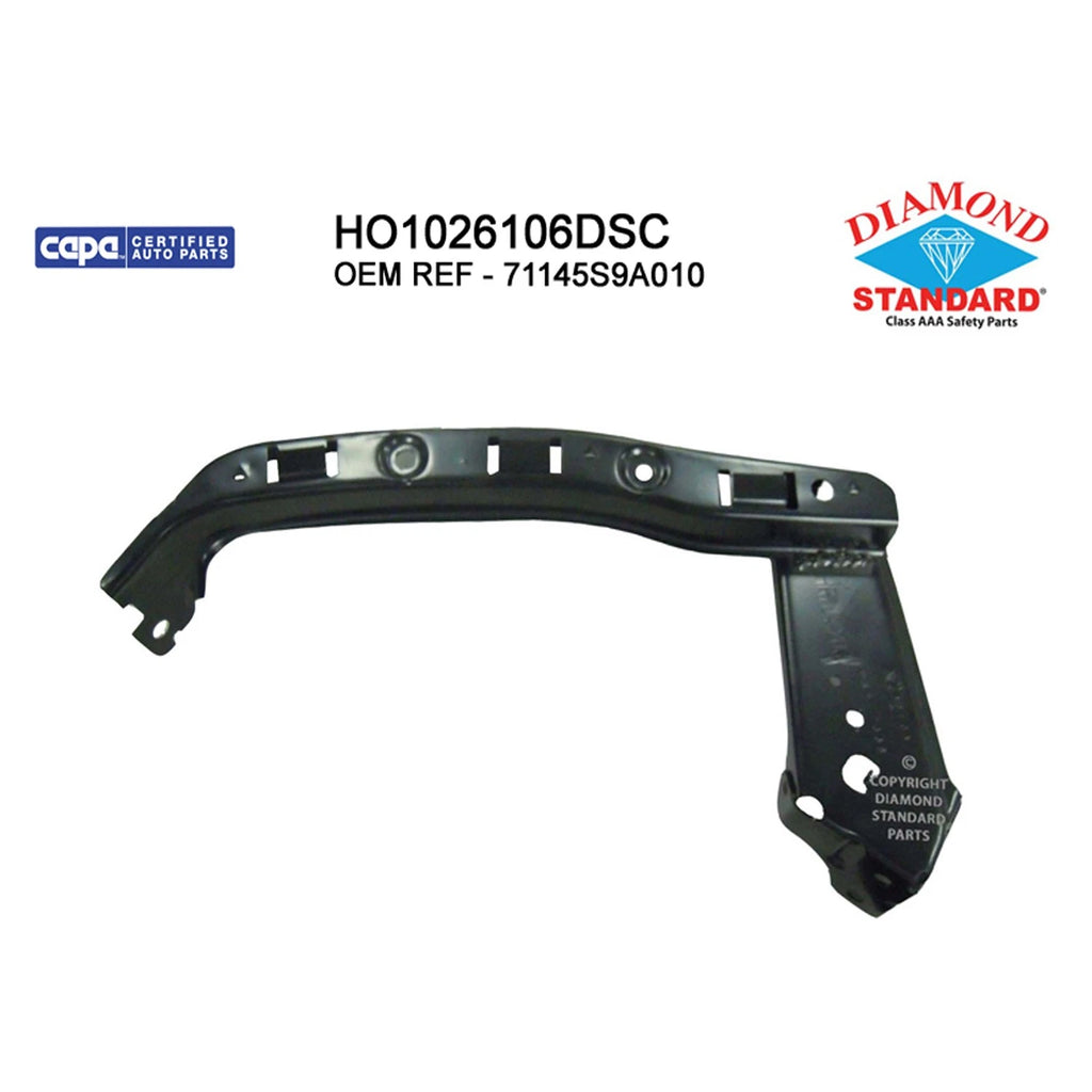 Replacement Steel Front Driver Side Outer Bumper Cover Support for Ford (1999–2007)