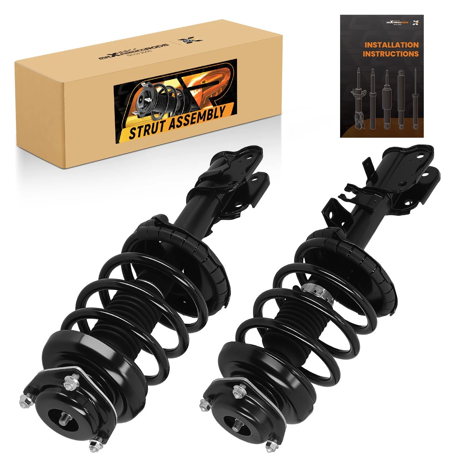 Set of 2 Front Struts w/Coil Springs for 2001 Nissan Pathfinder INFINITI QX4