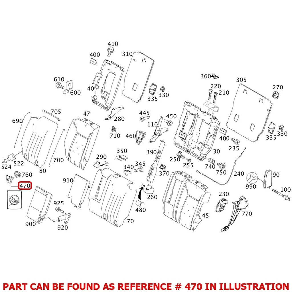 Seat Cover for Mercedes-Benz (OEM 16492457379051)