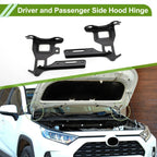 Hood Hinges for Honda Fit 2015-2020 Front Bonnet Bracket 2 x Covers
