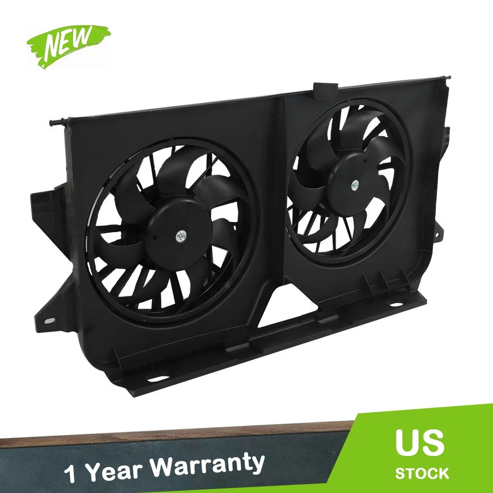 Dual Radiator Cooling Fan for Dodge Caravan Grand Caravan (2005–2007) 4677695AA