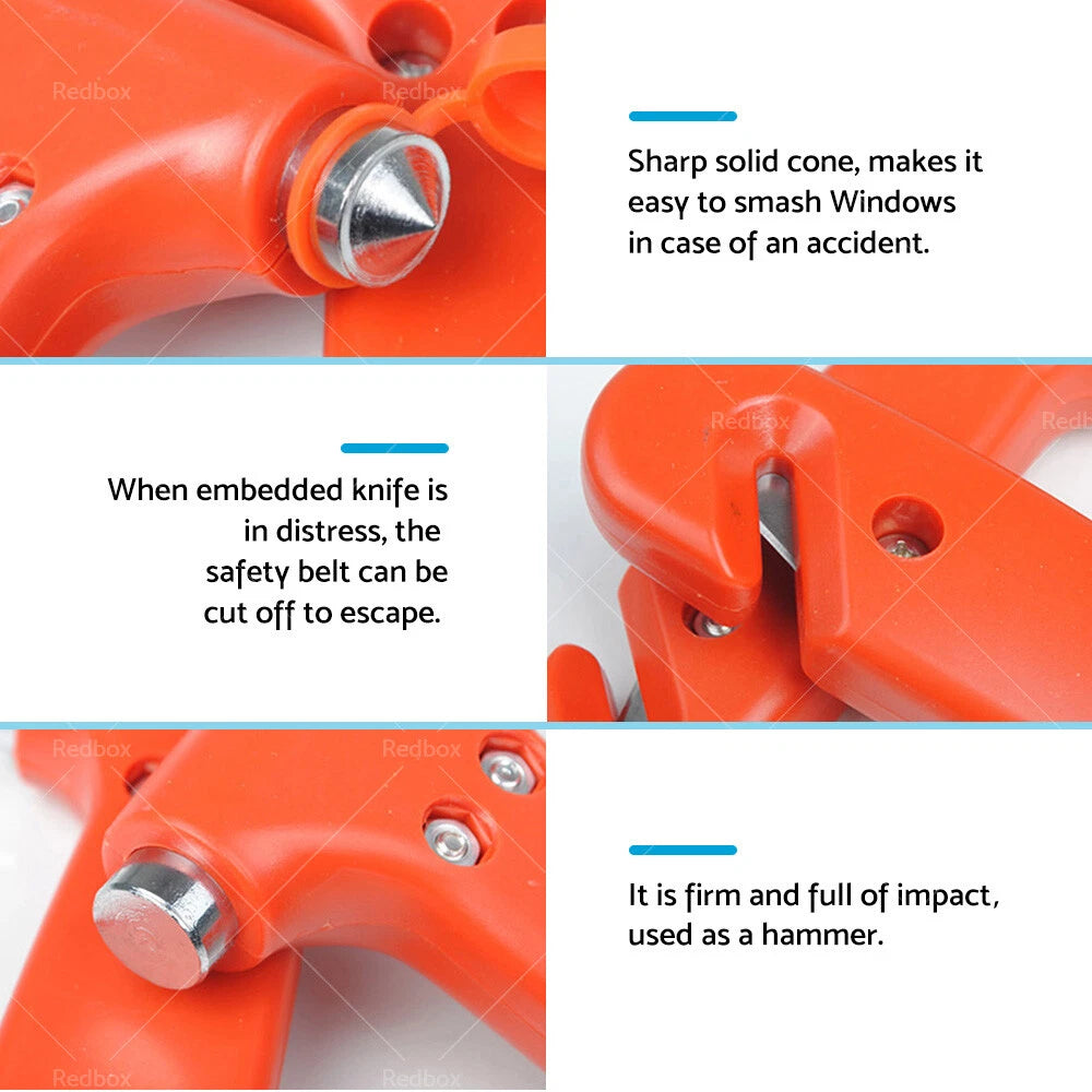 4x Emergency Safety Hammer Window Breaker Tool for All Vehicles