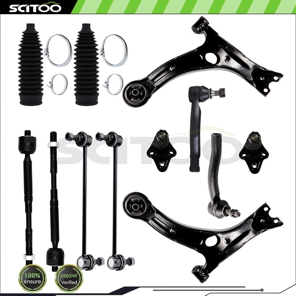 Front Lower Control Arm & Ball Joint Tie Rod End for Toyota Corolla (2003–2008)