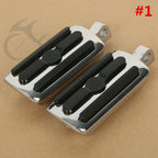 Chrome 1.25" 32mm Long Angled Adjustable Highway Foot Pegs for Harley