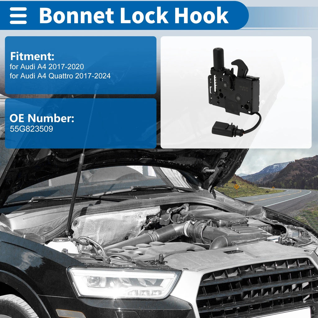Hood Latch Assembly for Audi A4 (2017–2020) No. 55G823509