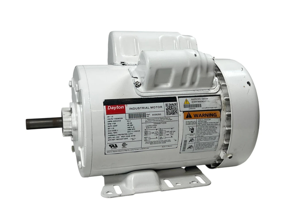 1HP Industrial Motor 115/230V RPM 1725 60Hz for Dayton 6K562BG