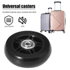 Wheel Set for Suitcases (64mm x 24mm) - Includes Wheels, Axles, Hardware