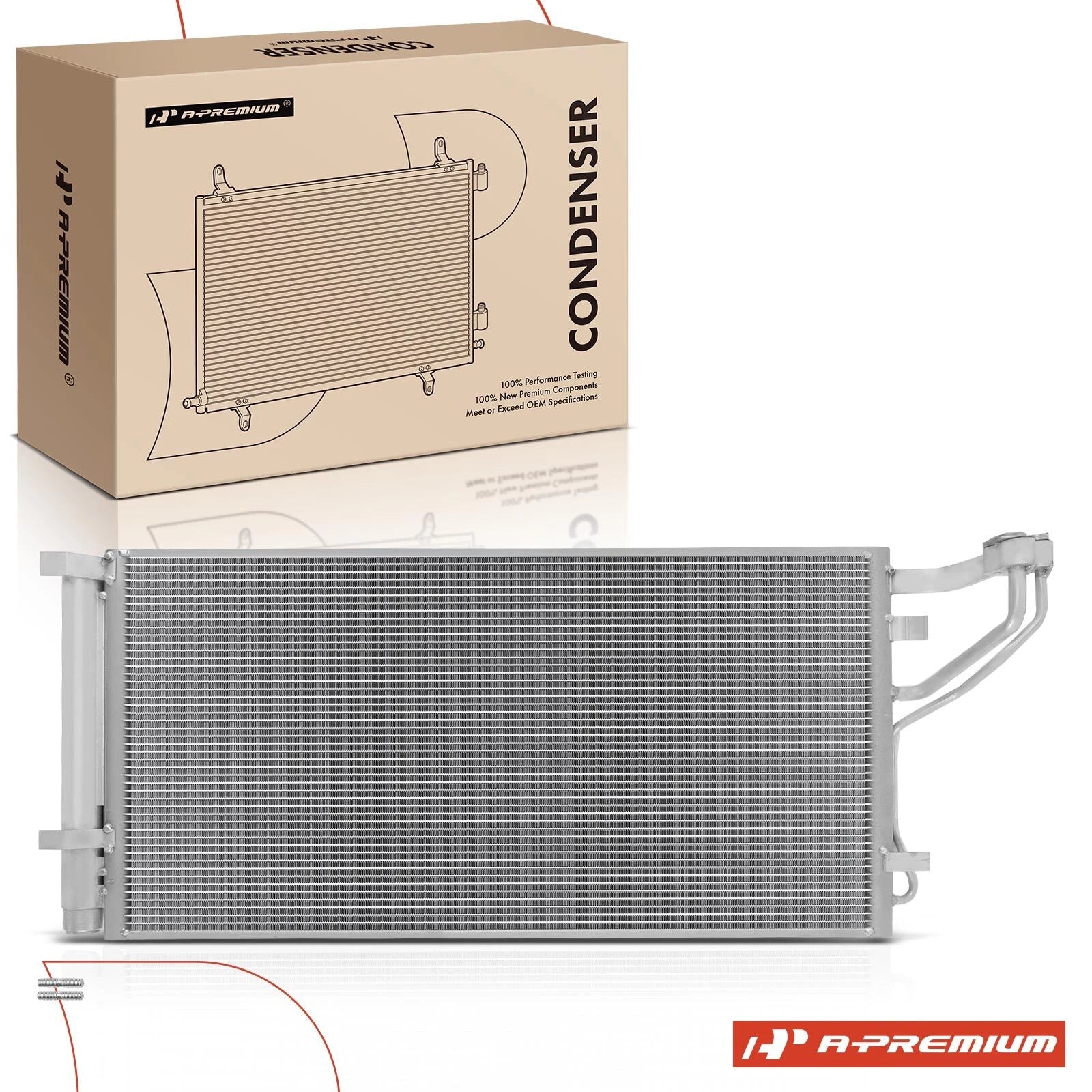A/C Condenser with Bracket & Receiver Drier for Hyundai Sonata (2016–2019)