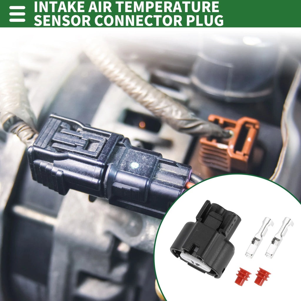 2 Pin Intake Air Temperature Sensor Connector Plug for Toyota 