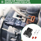 2 Pin Intake Air Temperature Sensor Connector Plug for Toyota 