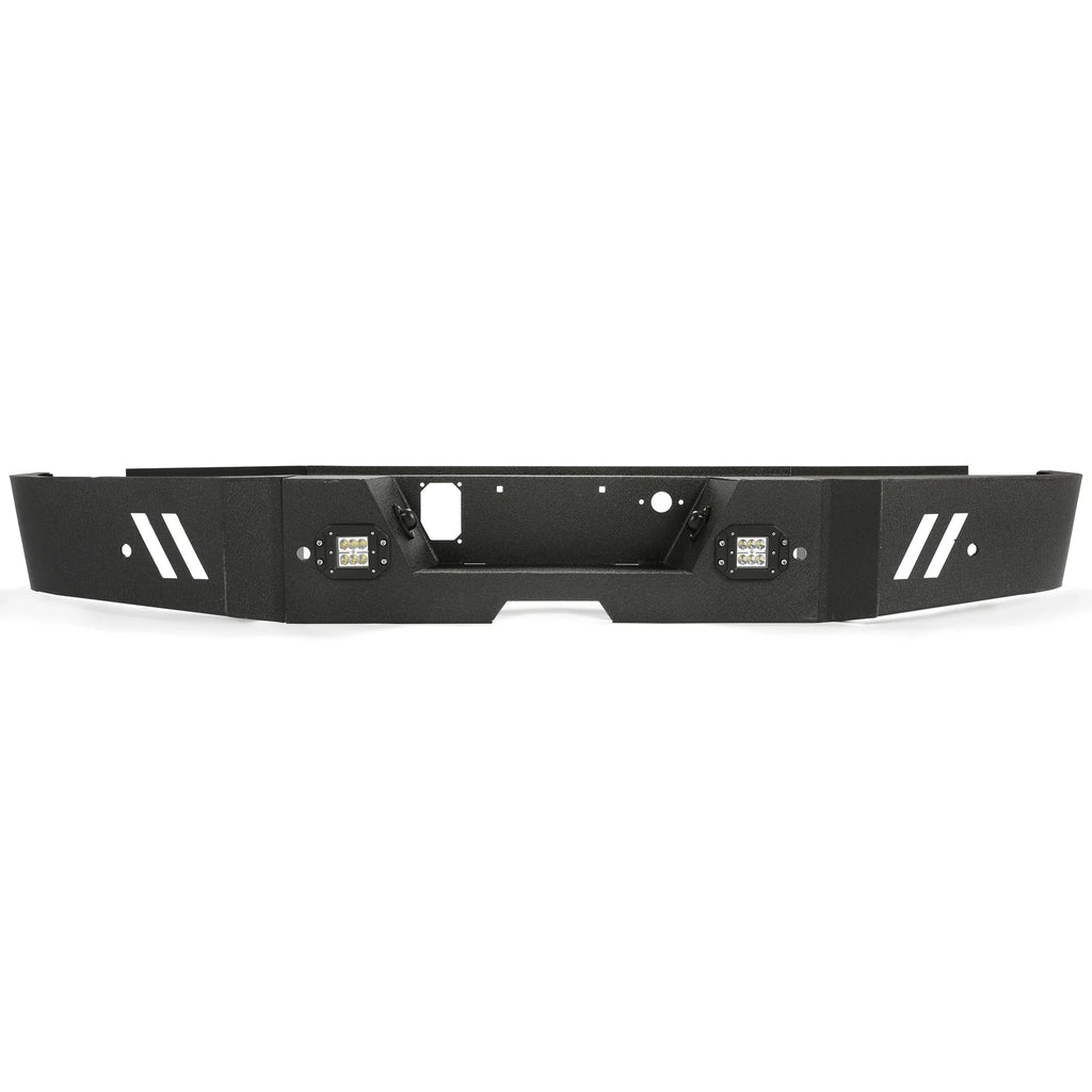 Black Steel Rear Bumper with LED for GMC Sierra 2500HD/3500HD (2015–2019)