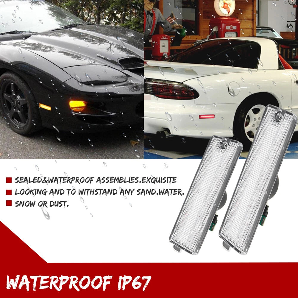 Set of 4 LED Side Marker Lights for Pontiac Firebird (1998–2002)