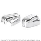 Rear Axle Cover Caps for Harley Softail (2008-2017) Black/Chrome