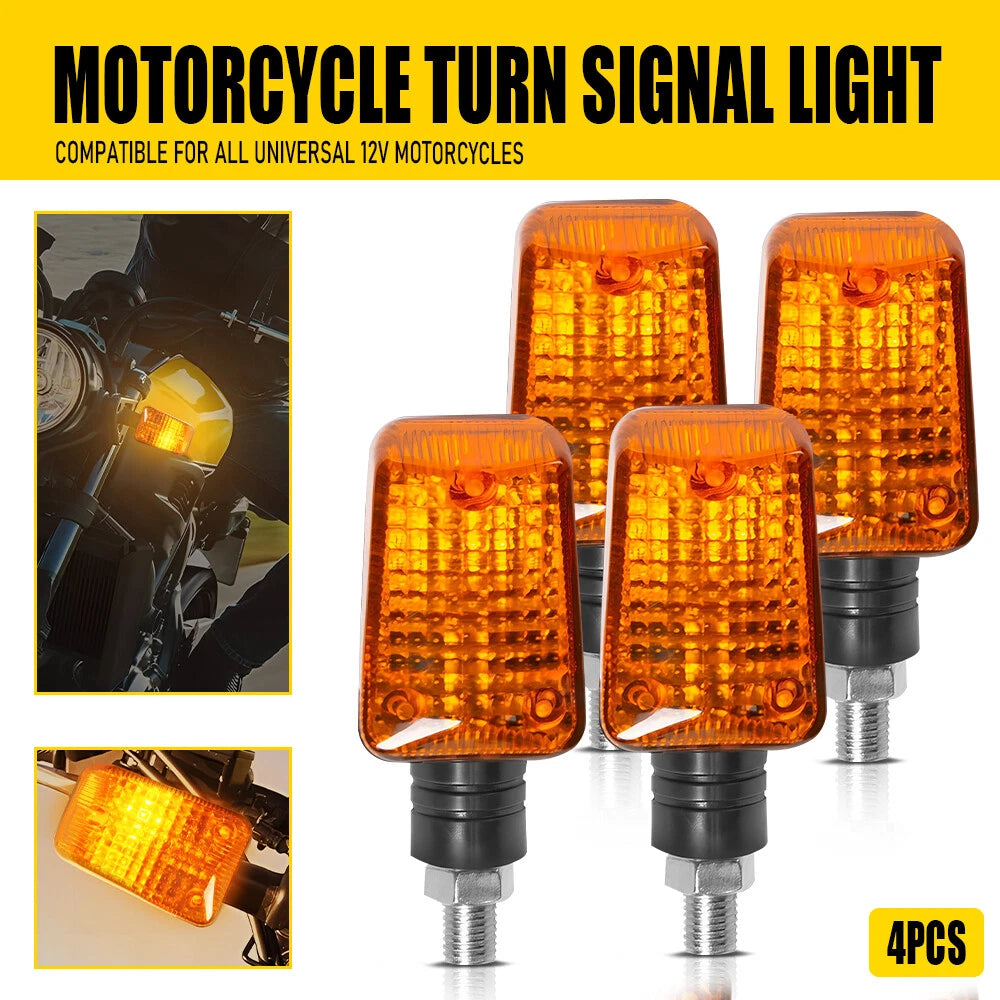 Set of 4 Motorcycle Turn Signals for Honda Nighthawk 250 650 750 Shadow