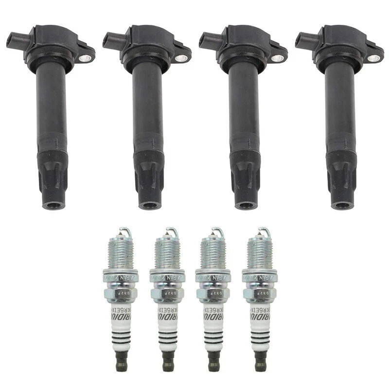 4X Ignition Coils + 4X Spark Plugs for Dodge Journey Jeep Compass (2009–2019) UF557