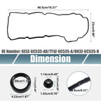 Set of 2 Engine Valve Cover Gaskets Seals for Ford Explorer (2013–2019)