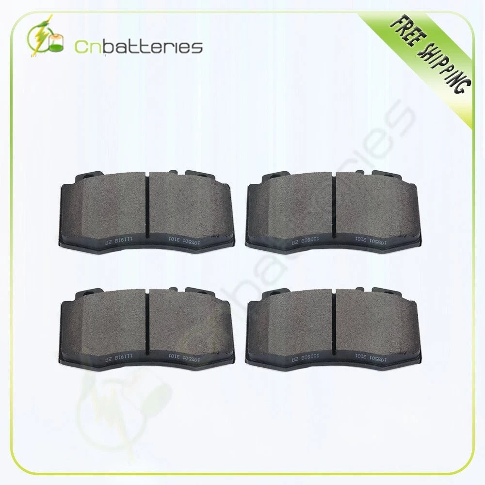 4X Front Low Dust Metallic Brake Pads for Mercedes Benz S430 (2003–2006)