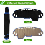 Dashboard Cover for Mitsubishi Delica B34A B35A B37A (Black Blue Flannel)