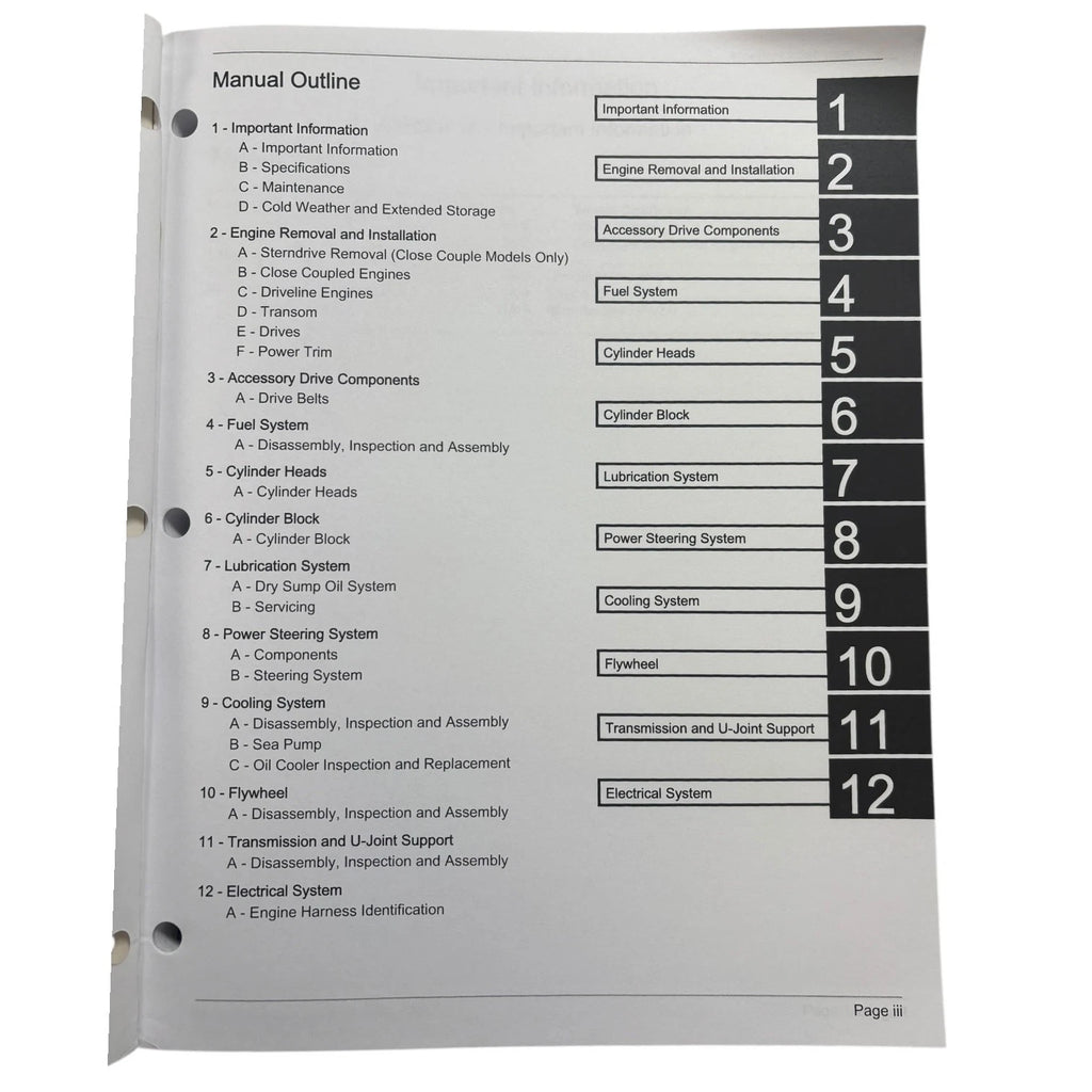 Sterndrive Service Manual for Mercury Racing (2007) 90-842771R01
