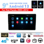 9" Android Stereo Radio GPS for Fiat Panda (2003-2012) 4+32G WiFi RDS FM