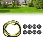 12pc Rubber Fuel Tank Grommet with Fuel Line Pipe for Brush Cutter