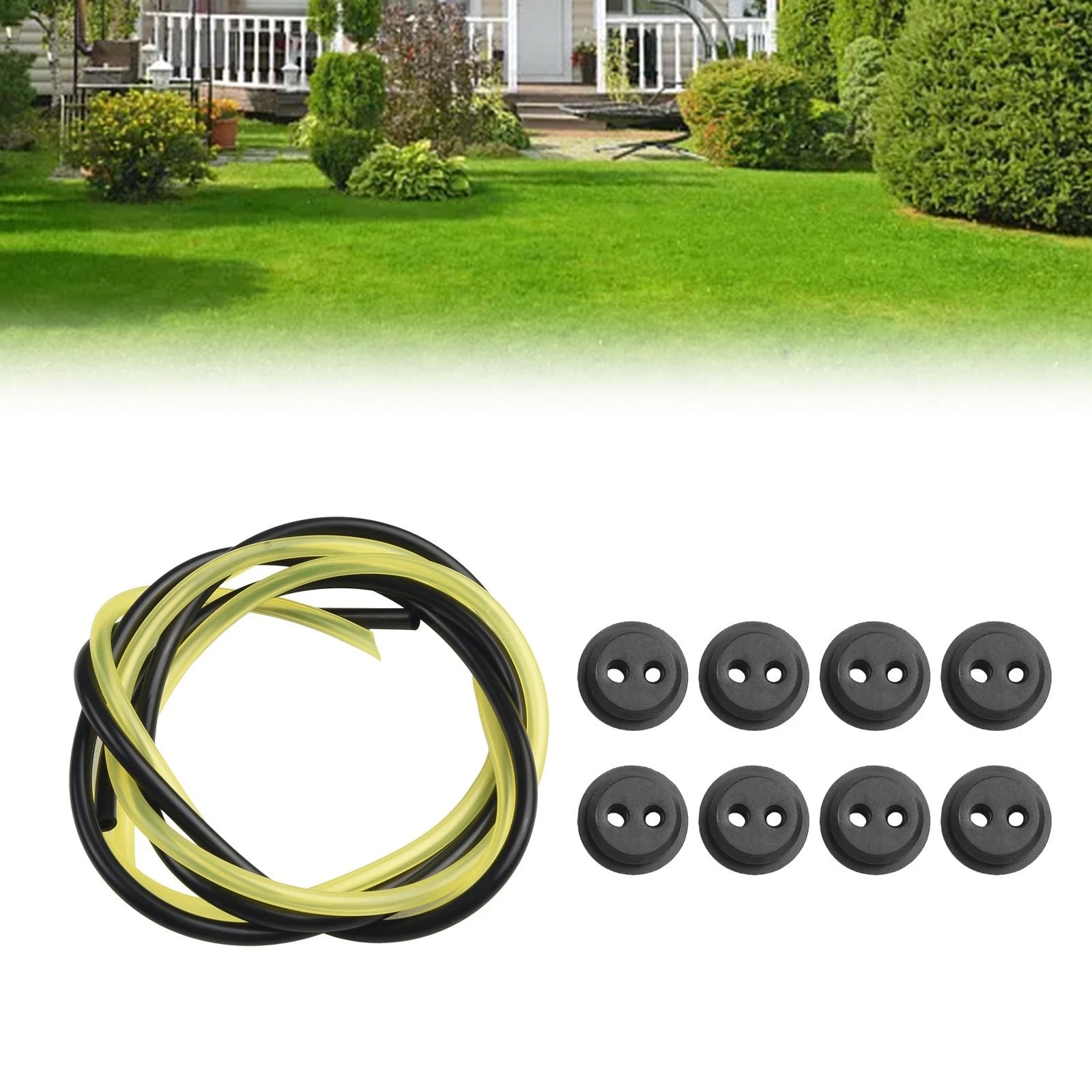 12pc Rubber Fuel Tank Grommet with Fuel Line Pipe for Brush Cutter