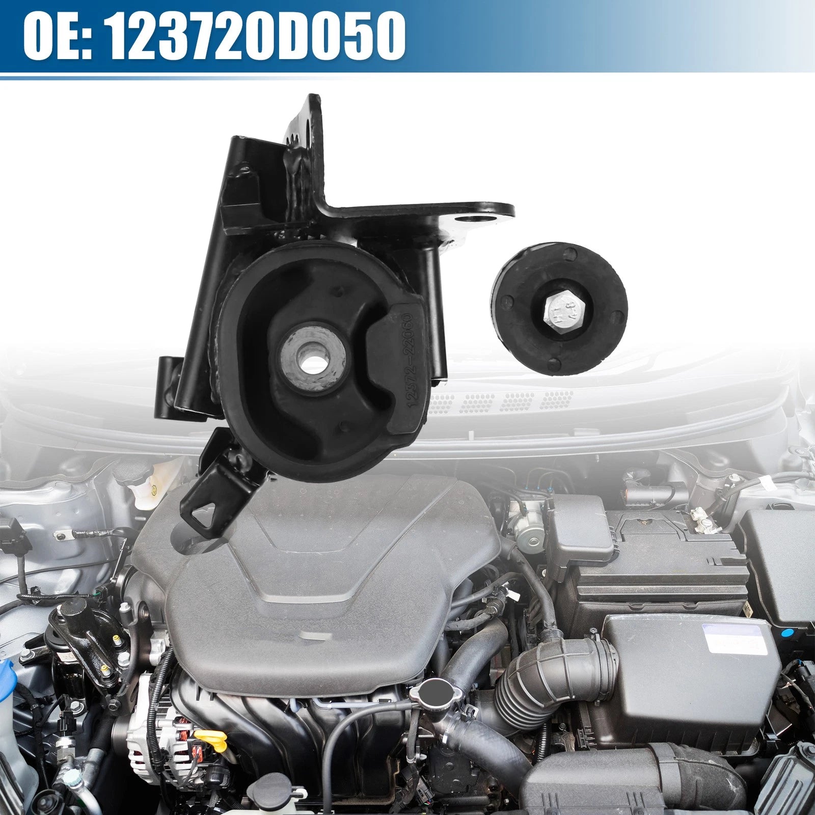 Front Left Engine Motor Mount for Toyota Corolla 1.8L (2003–2008) No.123720D050