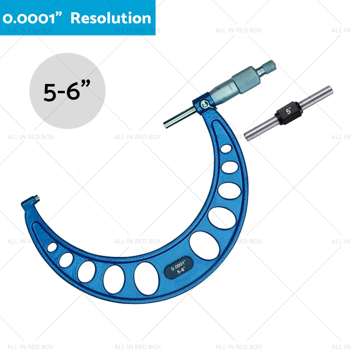 0-6" Outside Micrometer Set for Machinist Tool (Carbide 0.0001)