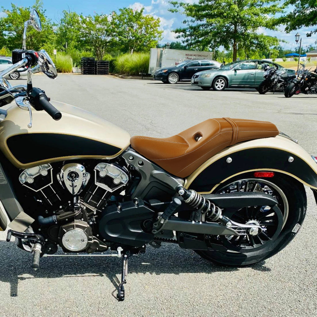 Desert Tan Driver Passenger Seat for Indian Scout Sixty (2019–2023) Scout (2015–2023)