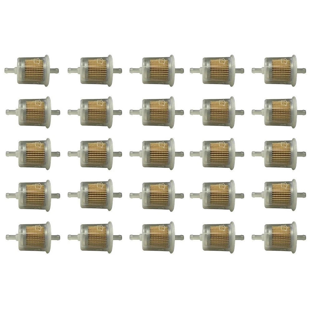 25 Pack Clear Inline Fuel Filters 5/16" - G2 GF11 33032 F20011 500 616-61PL