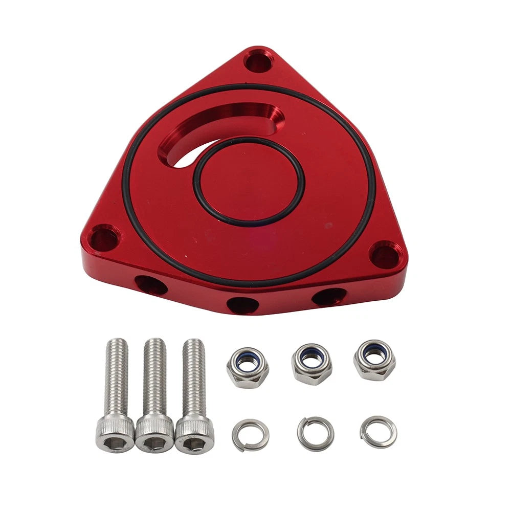 Turbo Blow Off Valve BOV Plate Spacer for Honda Civic (2015–2021) Red