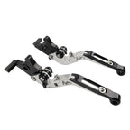 Silver CNC Extendable Brake Clutch Levers for BMW R1200/1250GS (2013-2020)