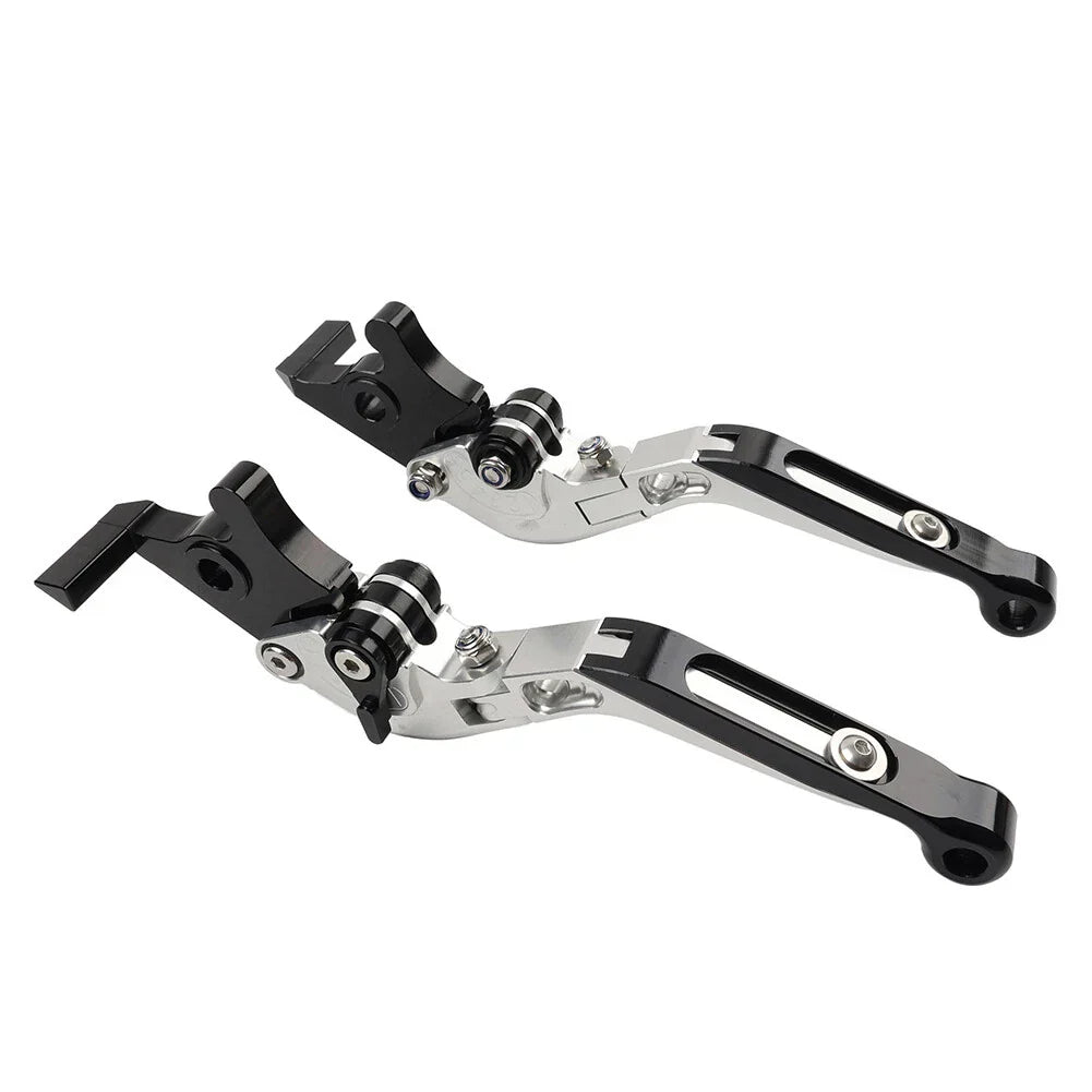 Silver CNC Extendable Brake Clutch Levers for BMW R1200/1250GS (2013-2020)