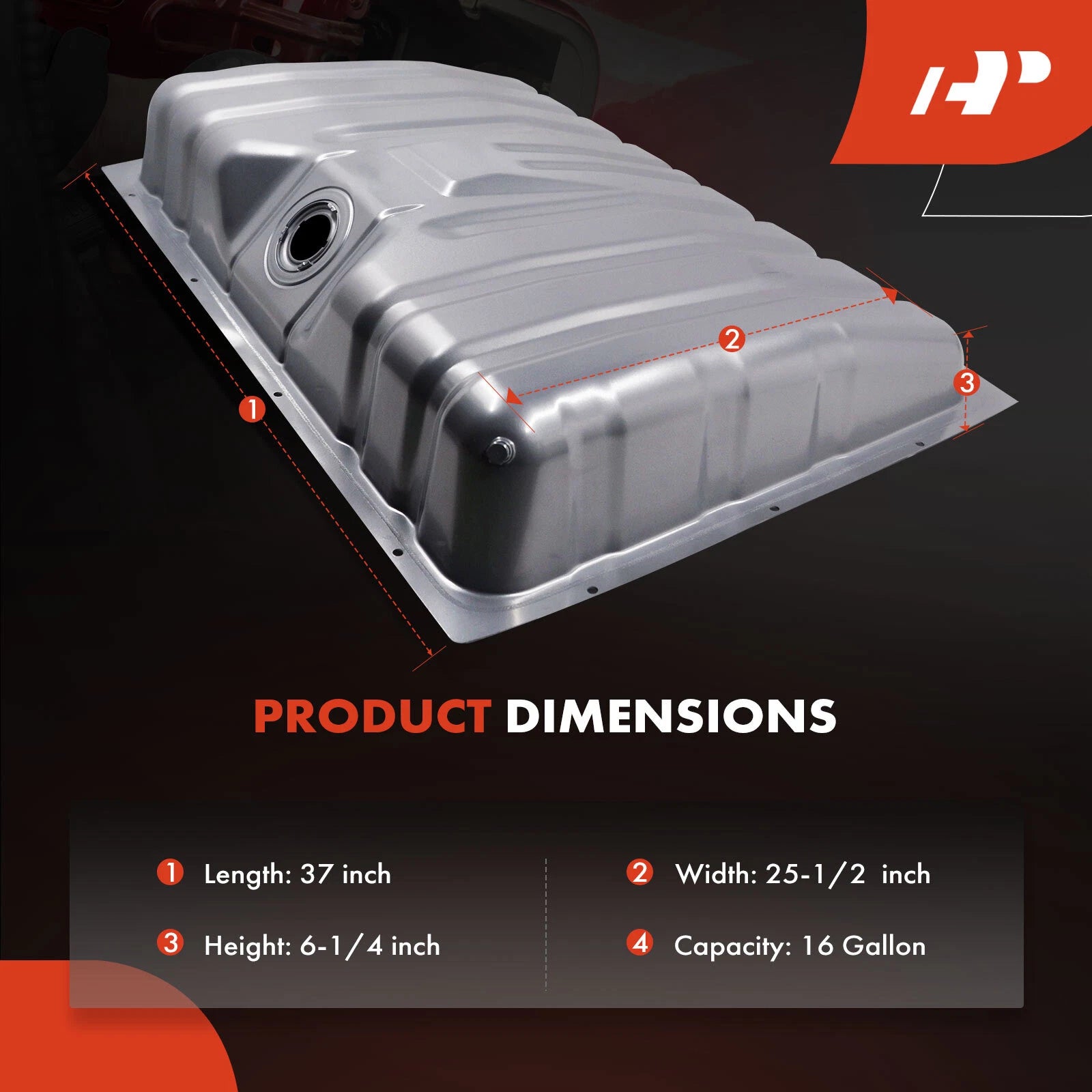 16 Gallon Fuel Tank for Ford Falcon (1966–1970) Sedan Hatchback