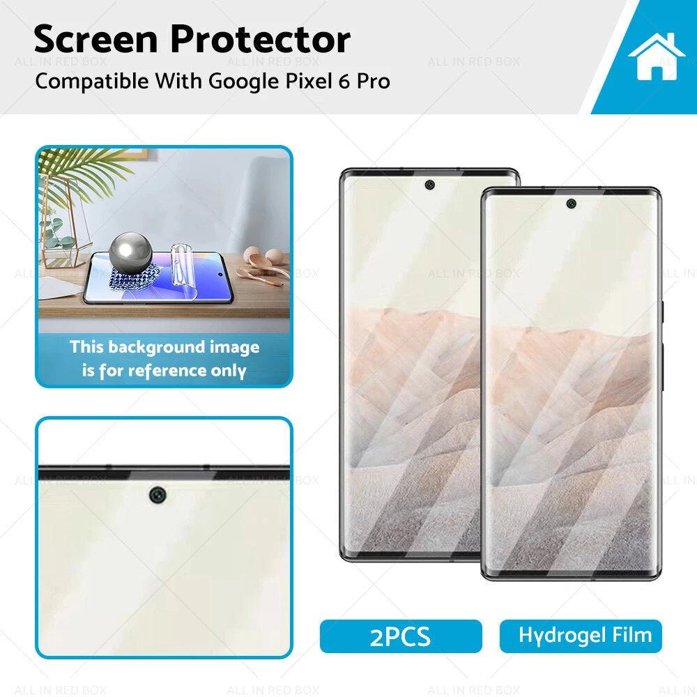 2X Screen Protector Full Coverage Clear Film for Google Pixel 6 Pro (2021–2021)