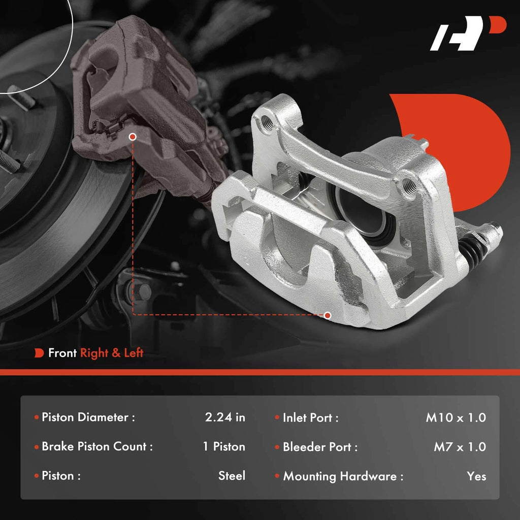 Pair Front Disc Brake Calipers for Nissan Maxima Sentra