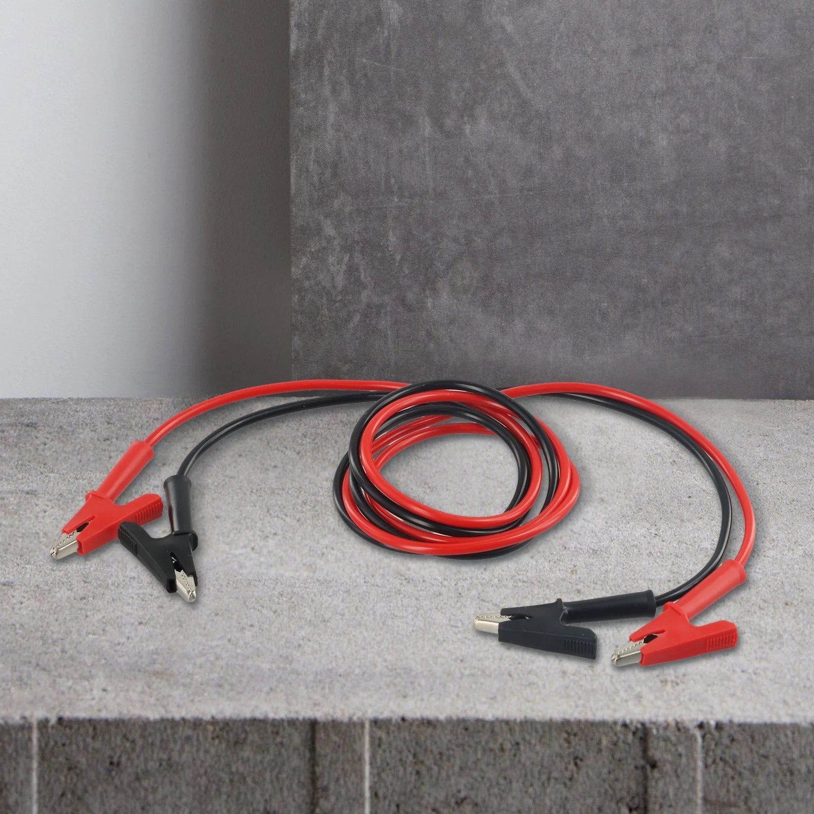 2X 2m Test Leads Wire Cable with 14 Clips for Electrical Testing