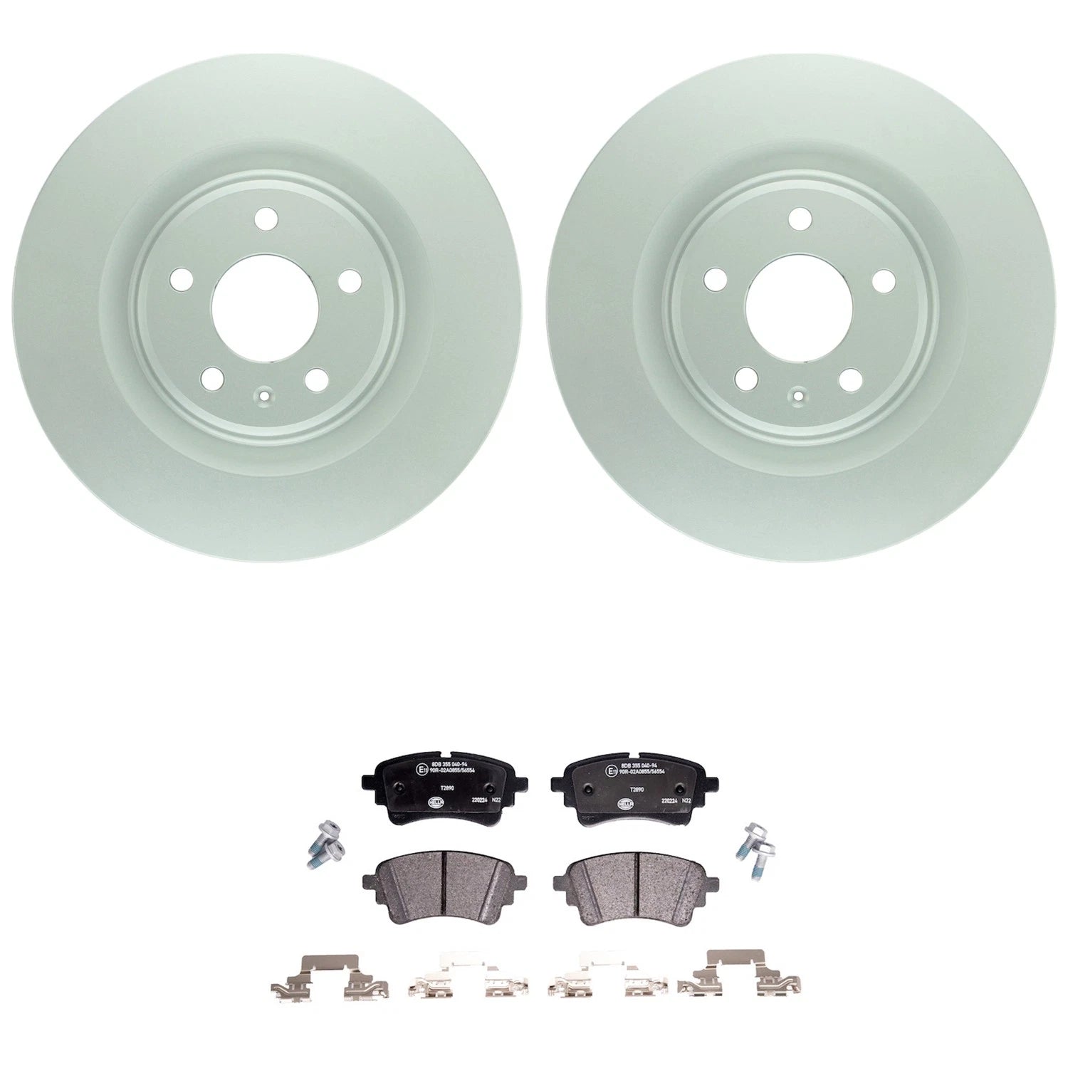 Bosch QuietCast Rear Rotors & Hella LowMet Pads for Audi A4 A5 Q5 (2009–2020)