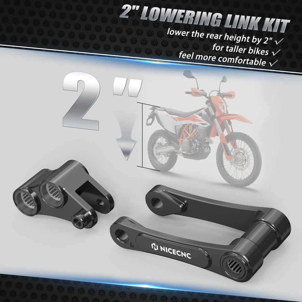 2" Rear Suspension Drop Lowering Link for Husqvarna 701 Enduro/Supermoto (2016–2024)