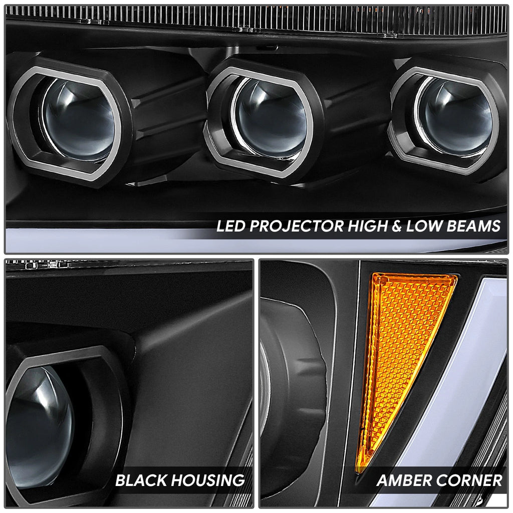 Sequential Tri-Projector LED Headlight Lamps for Ram 1500 (2019–2024)