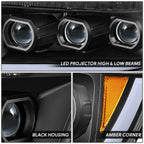 Sequential Tri-Projector LED Headlight Lamps for Ram 1500 (2019–2024)